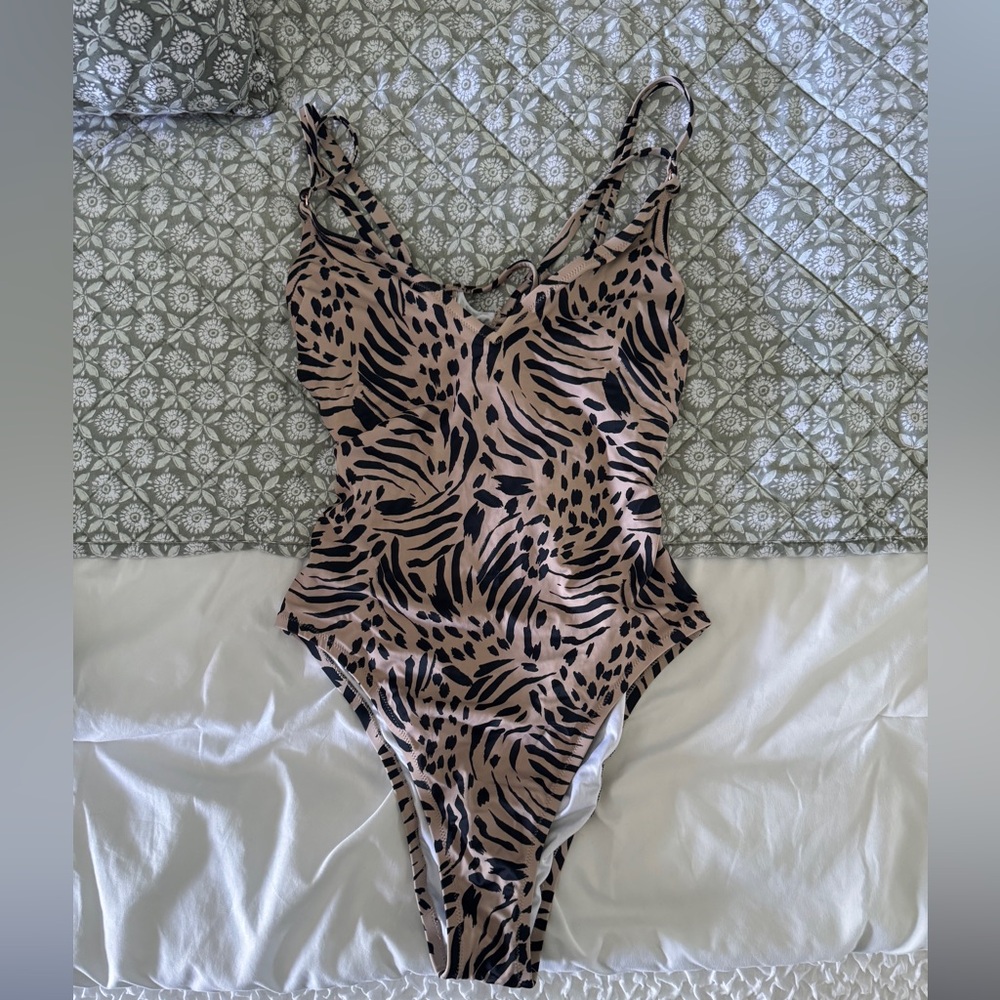 Animal Print One Piece Swimsuit